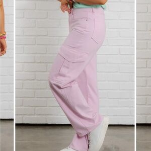 Brand New with tags Just Black Light Pink Wide Leg Pants!
